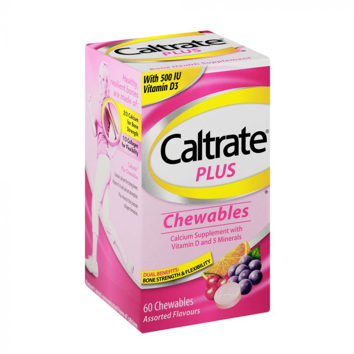 CALTRATE PLUS CHEWABLE TABS 60’s – DelMed